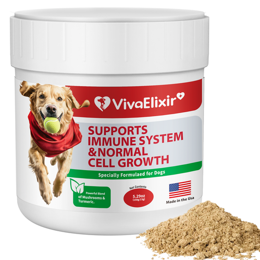 Dog Lumps and Bumps Supplement; Lipoma Treatment, Turkey Tail Mushroom, Buddy Immune Support & Normal Cell Growth Guard, Reishi, Shiitake, Maitake, Turmeric Root - 30-Day Supply