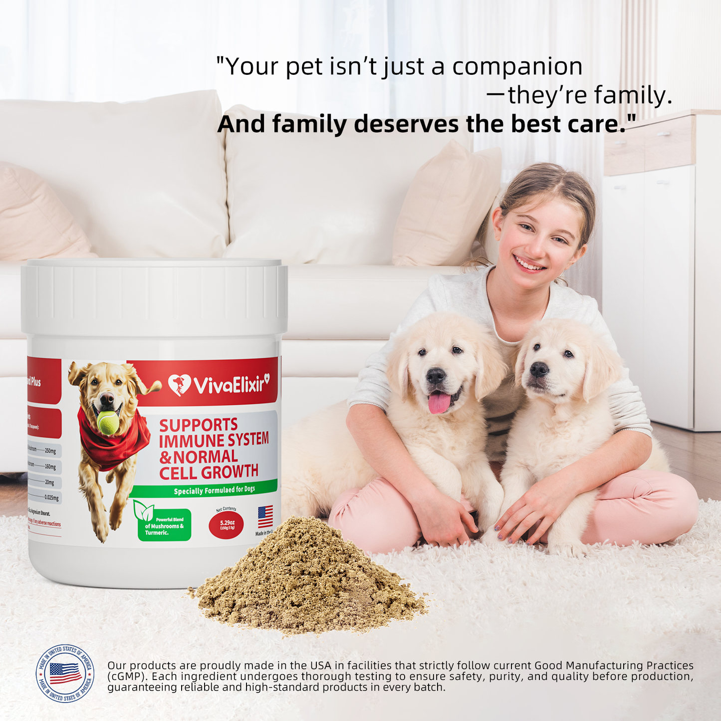 Dog Lumps and Bumps Supplement; Lipoma Treatment, Turkey Tail Mushroom, Buddy Immune Support & Normal Cell Growth Guard, Reishi, Shiitake, Maitake, Turmeric Root - 30-Day Supply